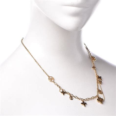 louis vuitton blooming strass necklace.